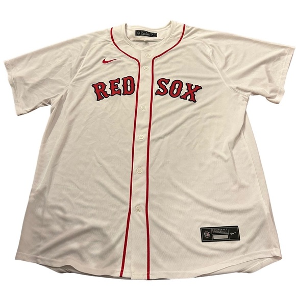 Nike Boston Red Sox Short Sleeve Button Jersey size XL